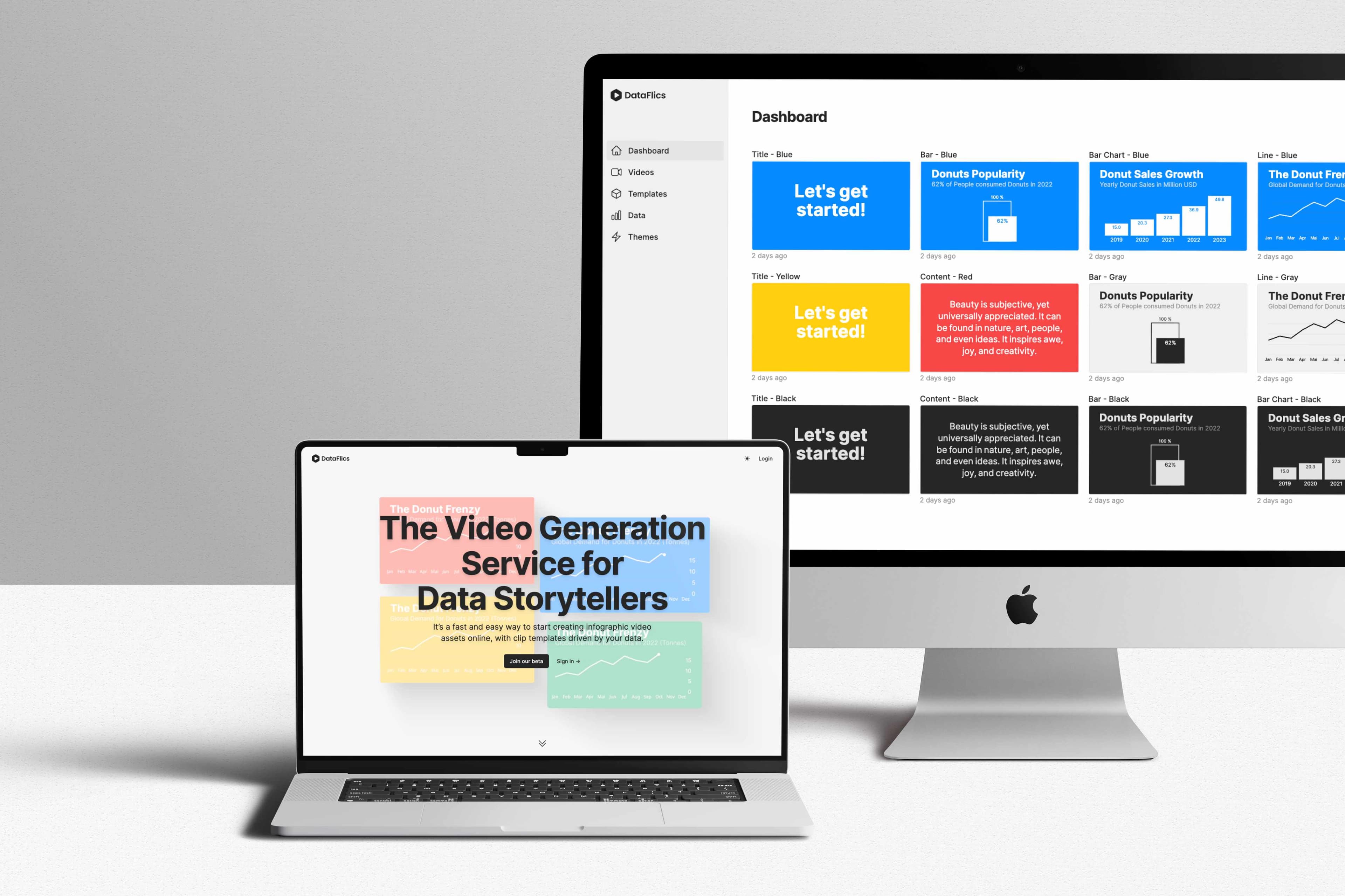 DataFlics Overview Mockup